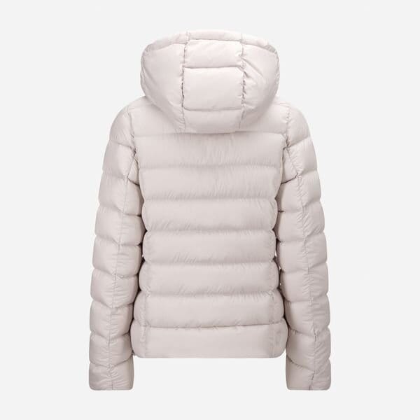 Hooded Opaque Down Jacket - Beige
