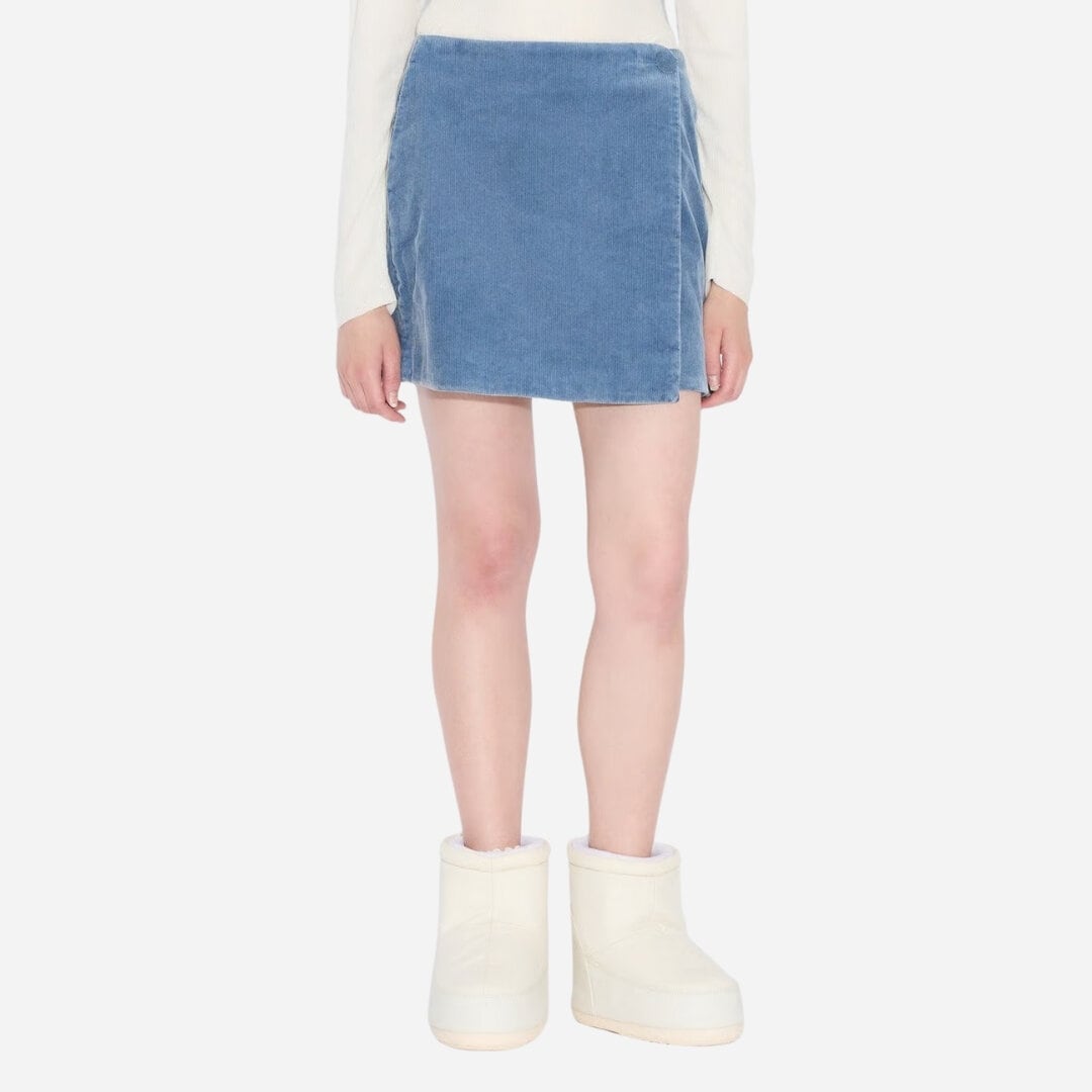 Enja Corduroy Skirt - Lt Blue Mix