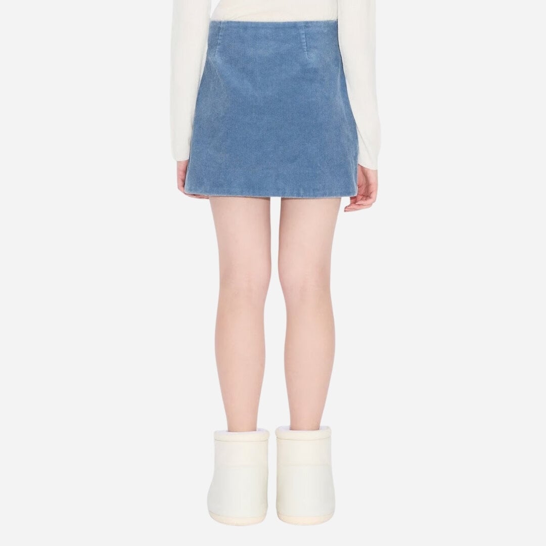 Enja Corduroy Skirt - Lt Blue Mix