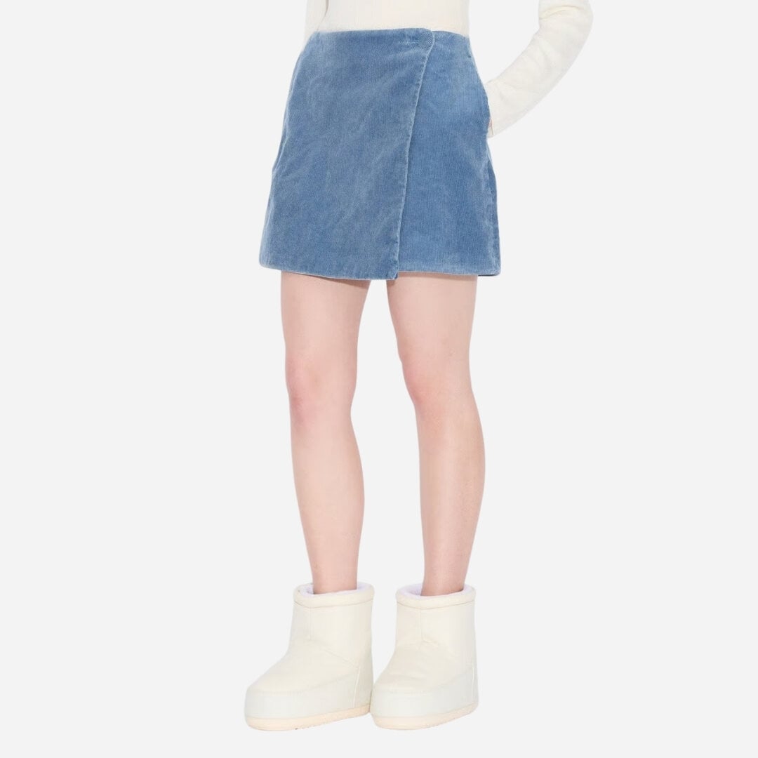Enja Corduroy Skirt - Lt Blue Mix