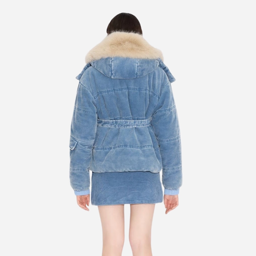 Steilia Cordurouy Jacket - Lt Blue Mix