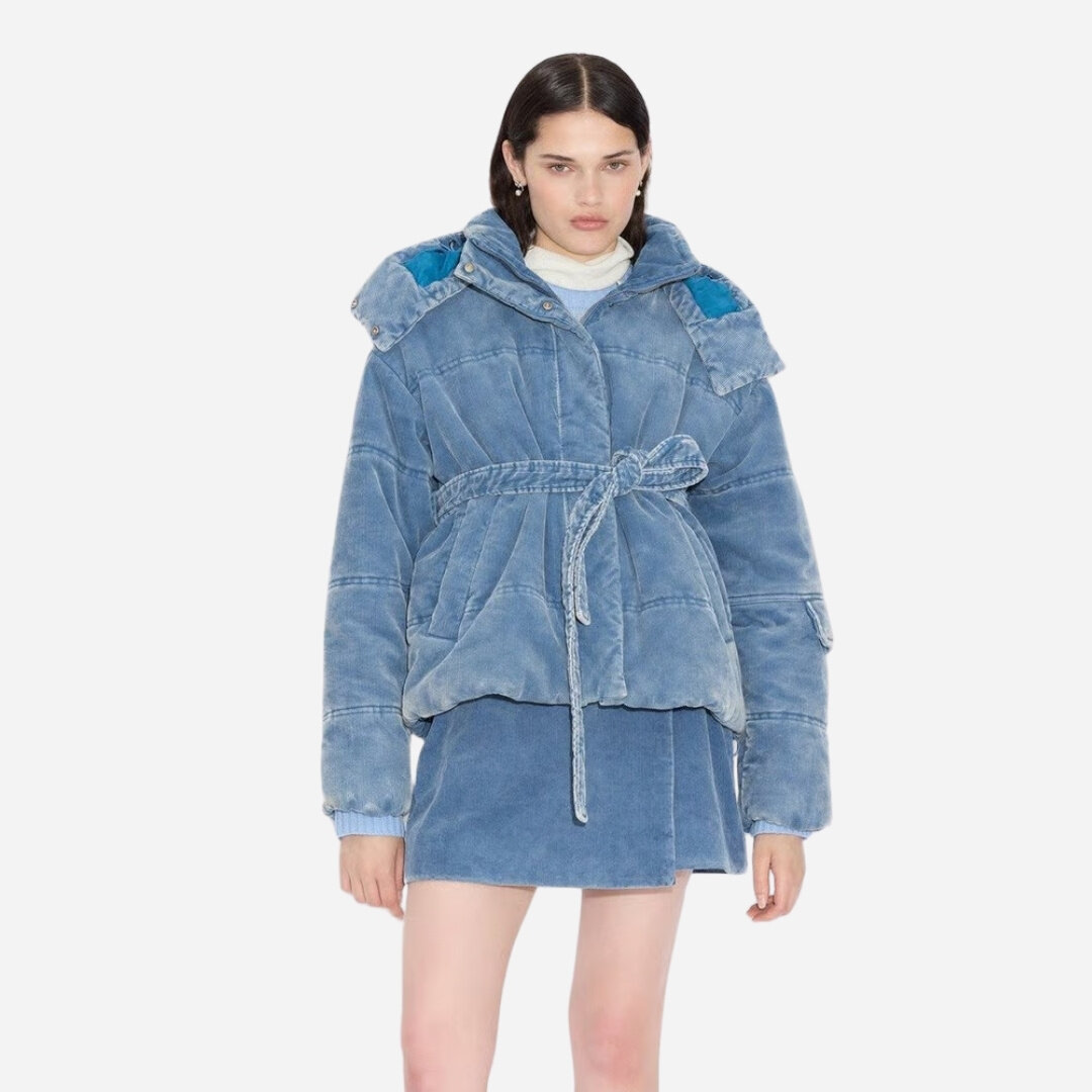Steilia Cordurouy Jacket - Lt Blue Mix