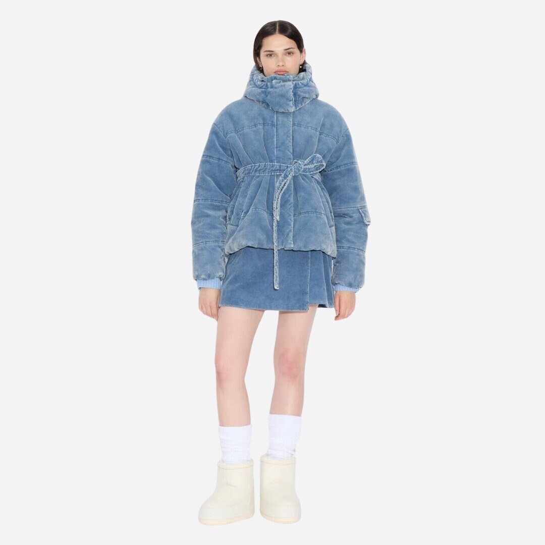 Steilia Cordurouy Jacket - Lt Blue Mix