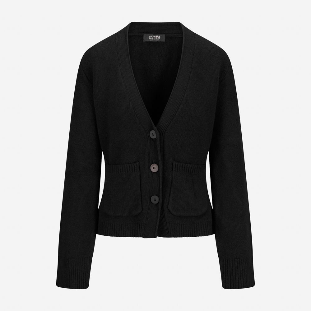 Julia Cardgian Cashmere-Wool - Black