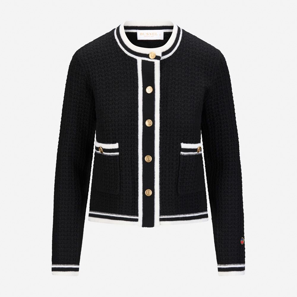 Gweneth Jacket - Black/Ecru