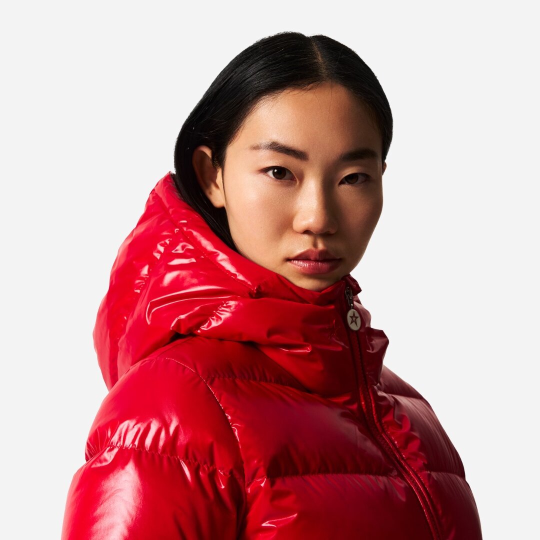 Polar Flare Down Jacket - Red
