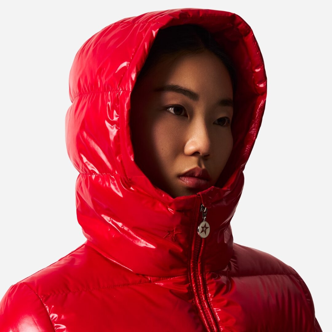 Polar Flare Down Jacket - Red