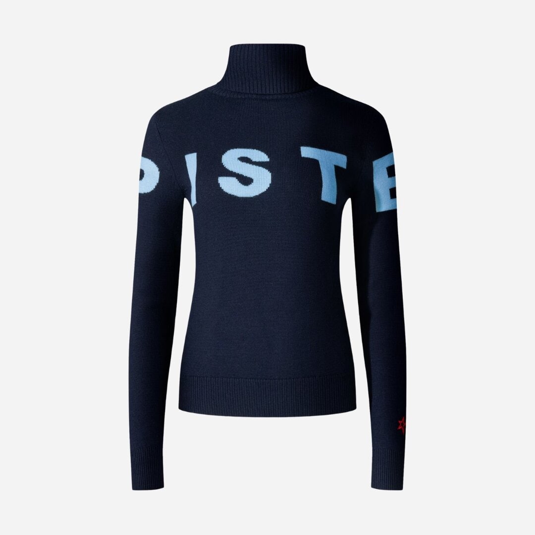 Piste Merino Wool Sweater - Navy