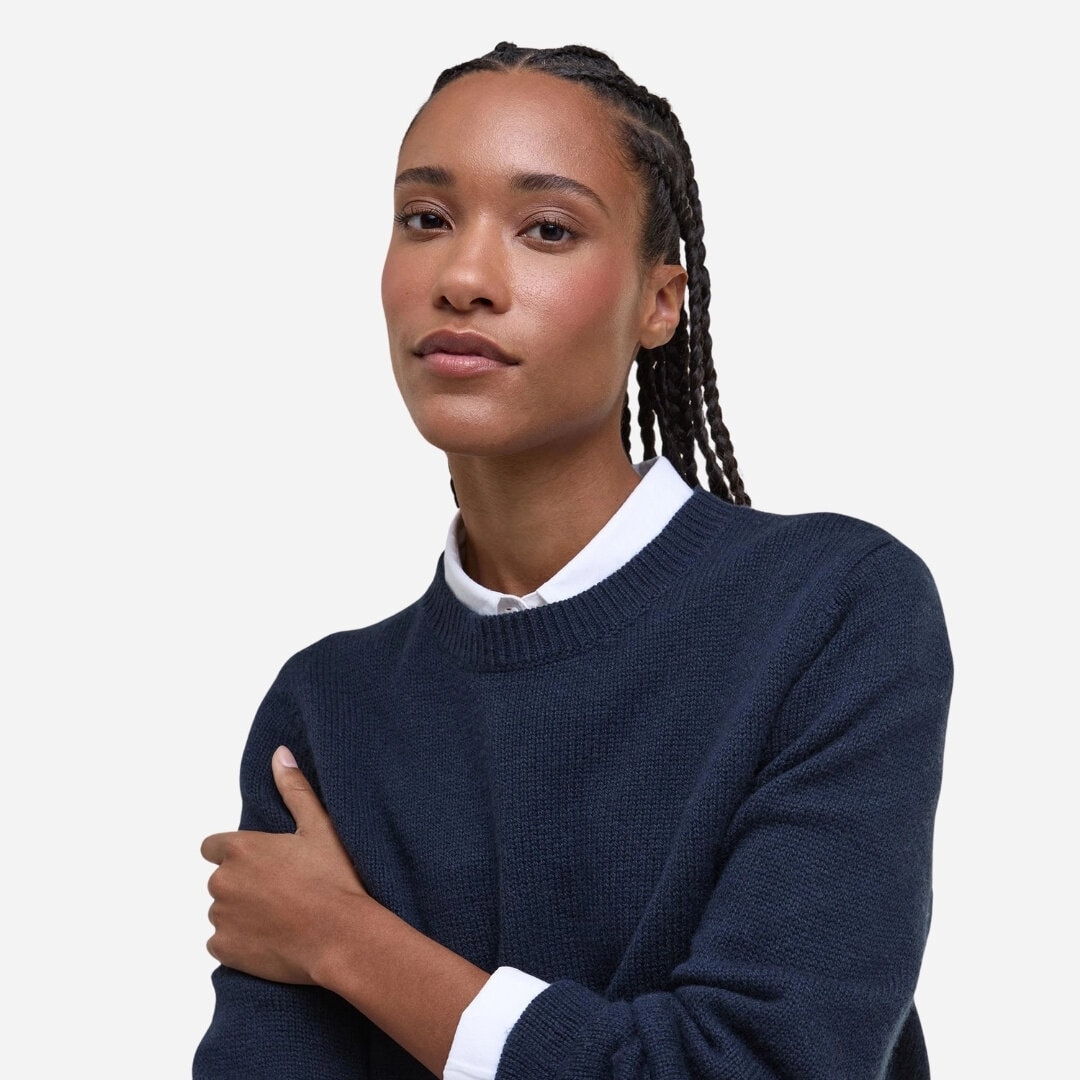 Woodhouse Crew Neck Jumper - Navy