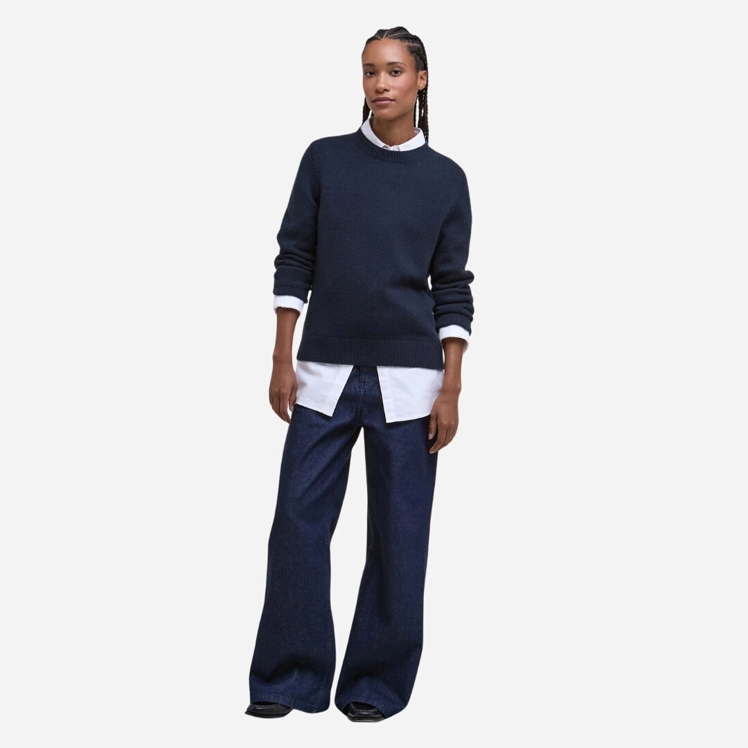 Woodhouse Crew Neck Jumper - Navy