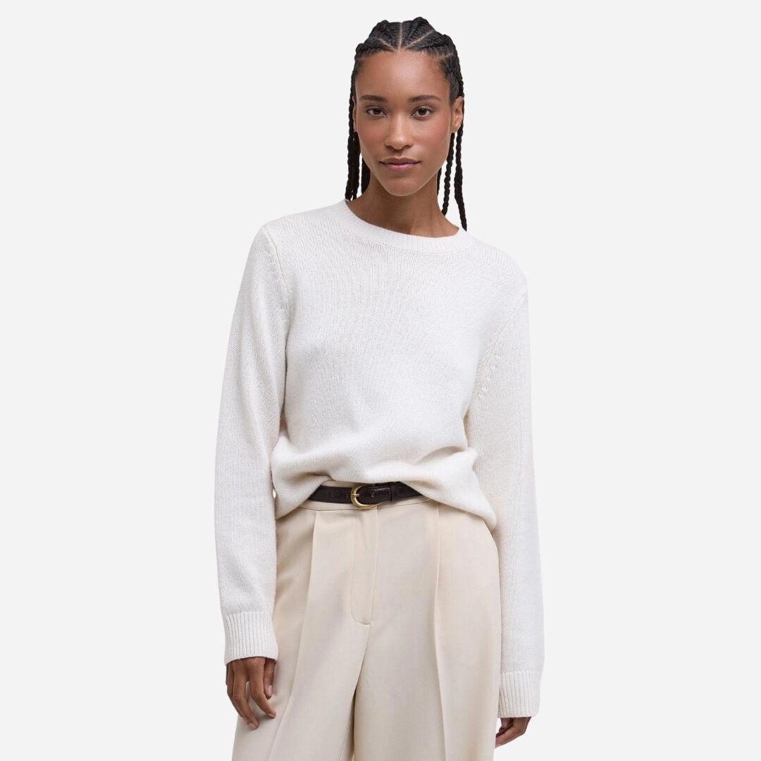 Woodhouse Crew Neck Jumper - Ecru