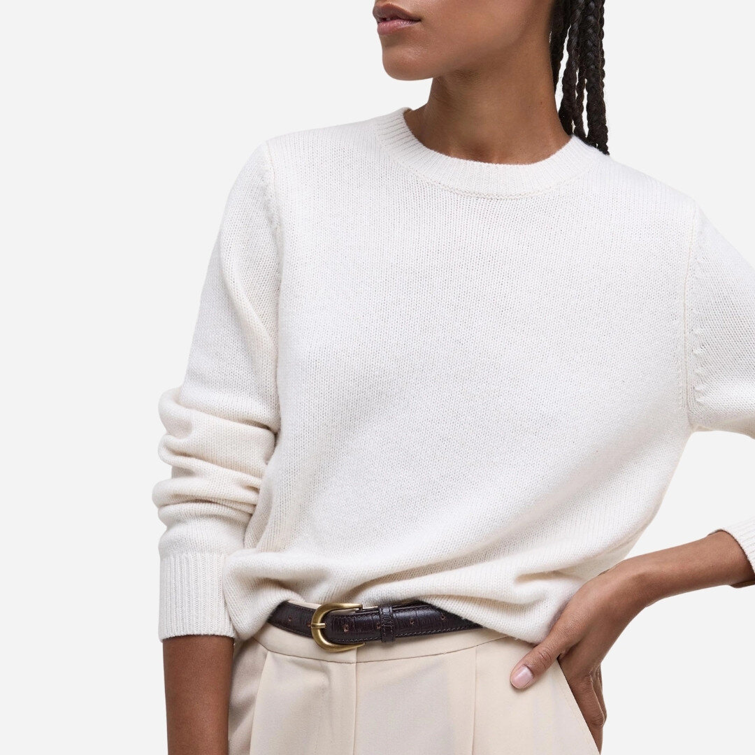 Woodhouse Crew Neck Jumper - Ecru