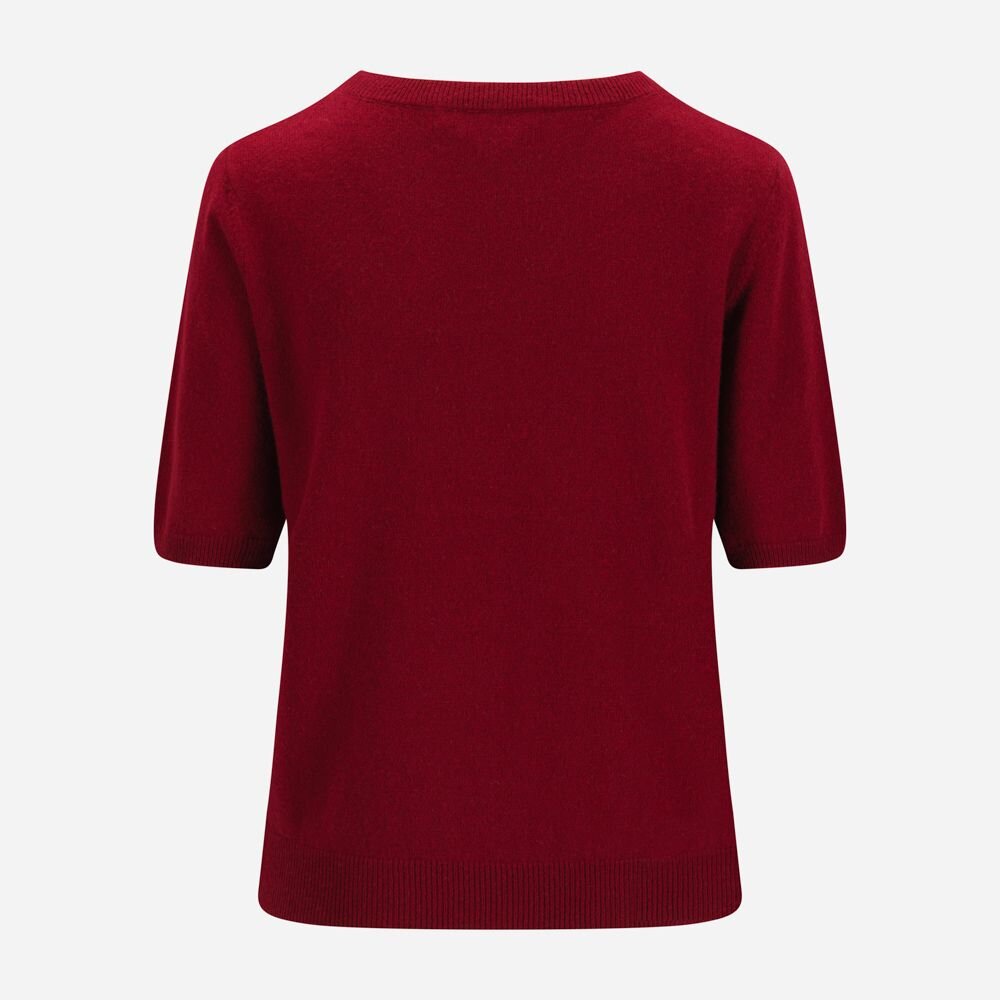 Marthe Tee Cashmere Blend - Cherry