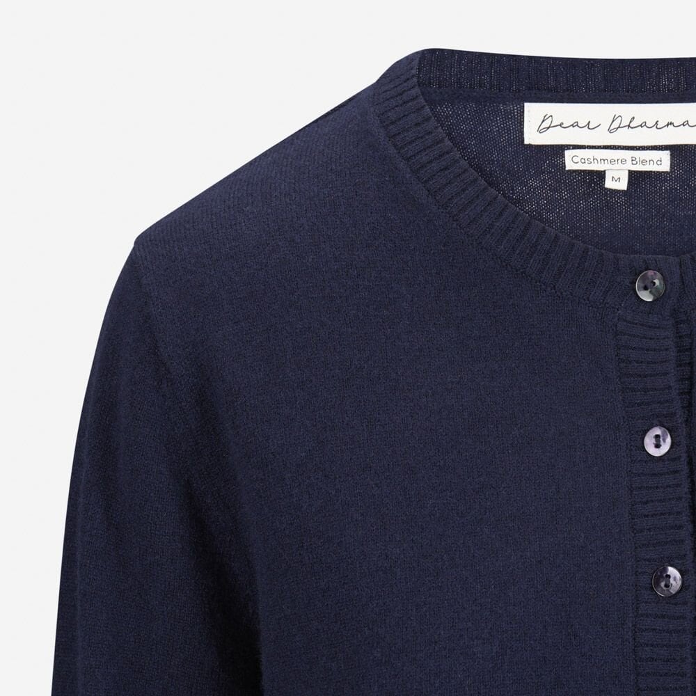 Clara Cardigan Cashmere Blend - Midnight Blue