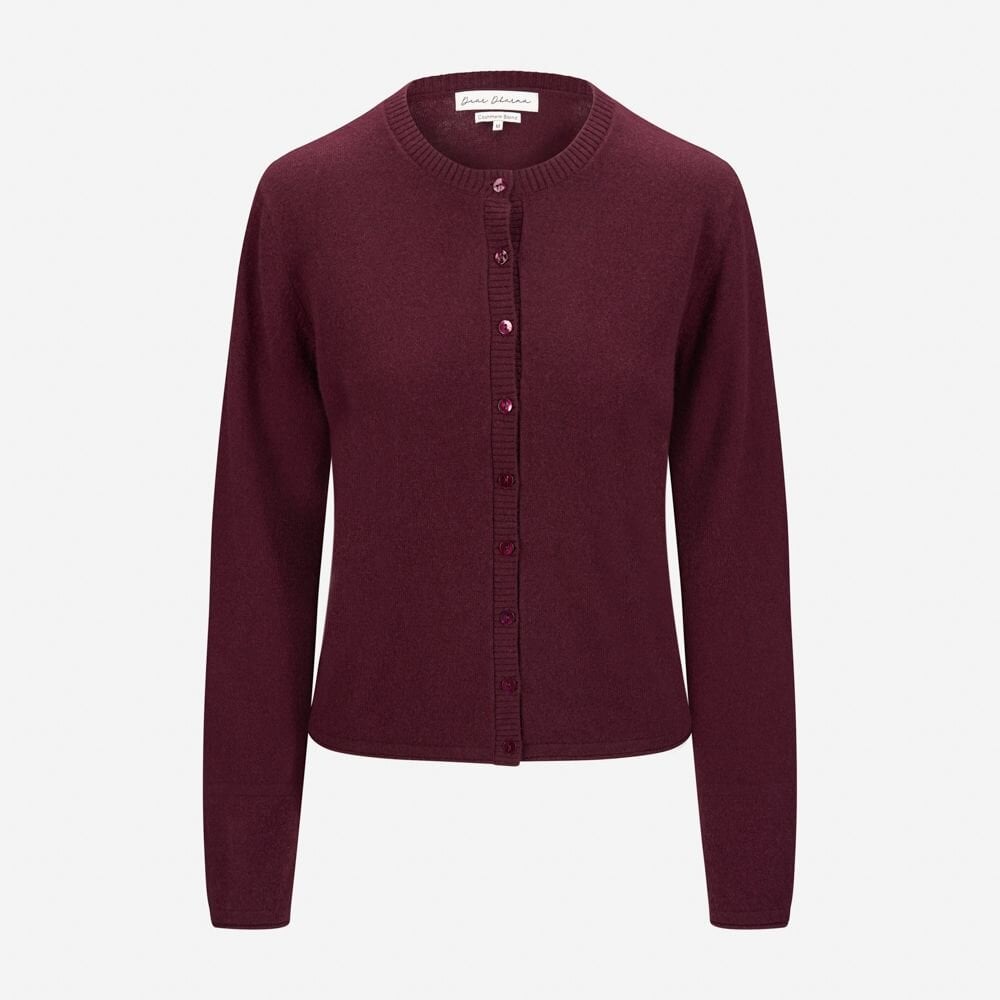 Clara Cardigan Cashmere Blend - Plum