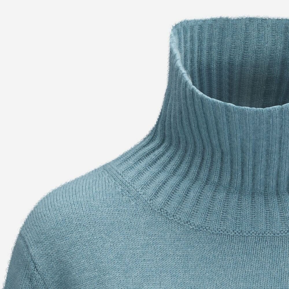 Keira Turtleneck Cashmere - Retro Blue