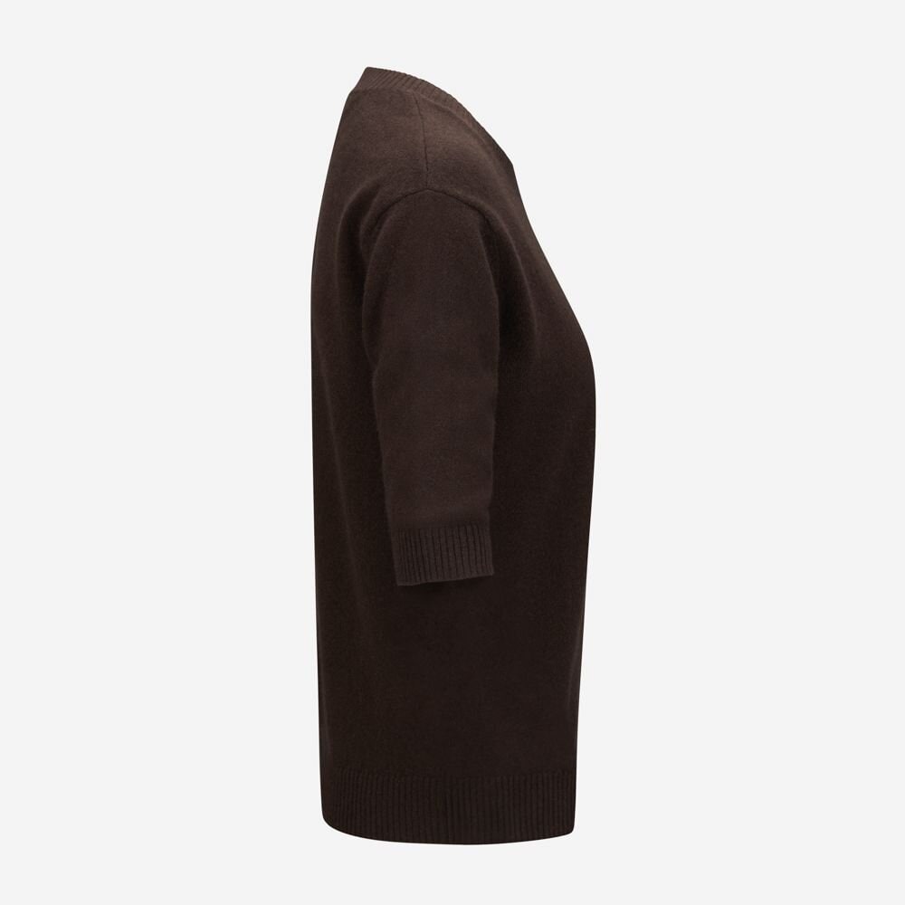 Angelina Elbow T-Shirt Cashmere - Mocha