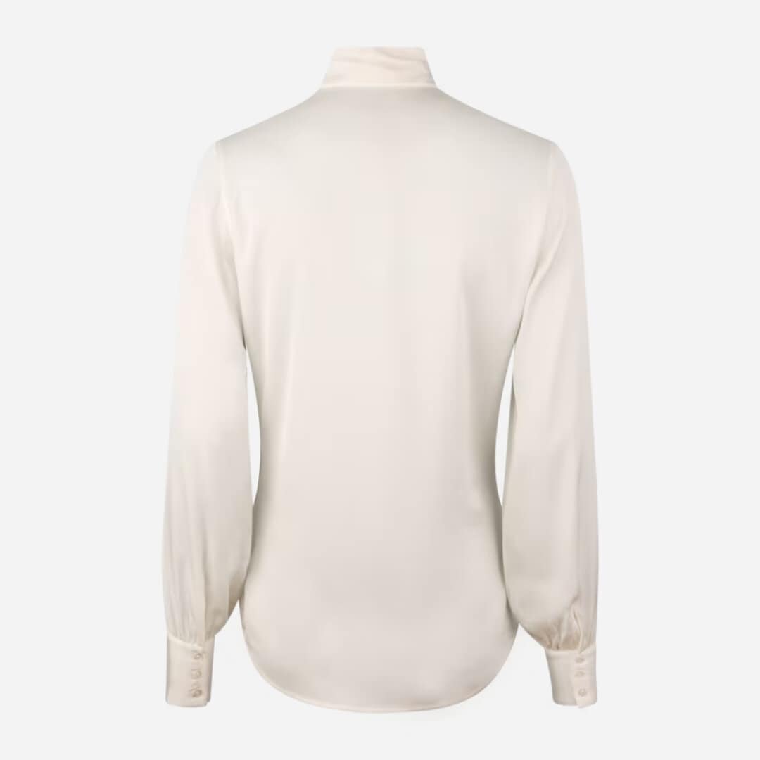 Selma Bow-Tie Blouse -  Offwhite