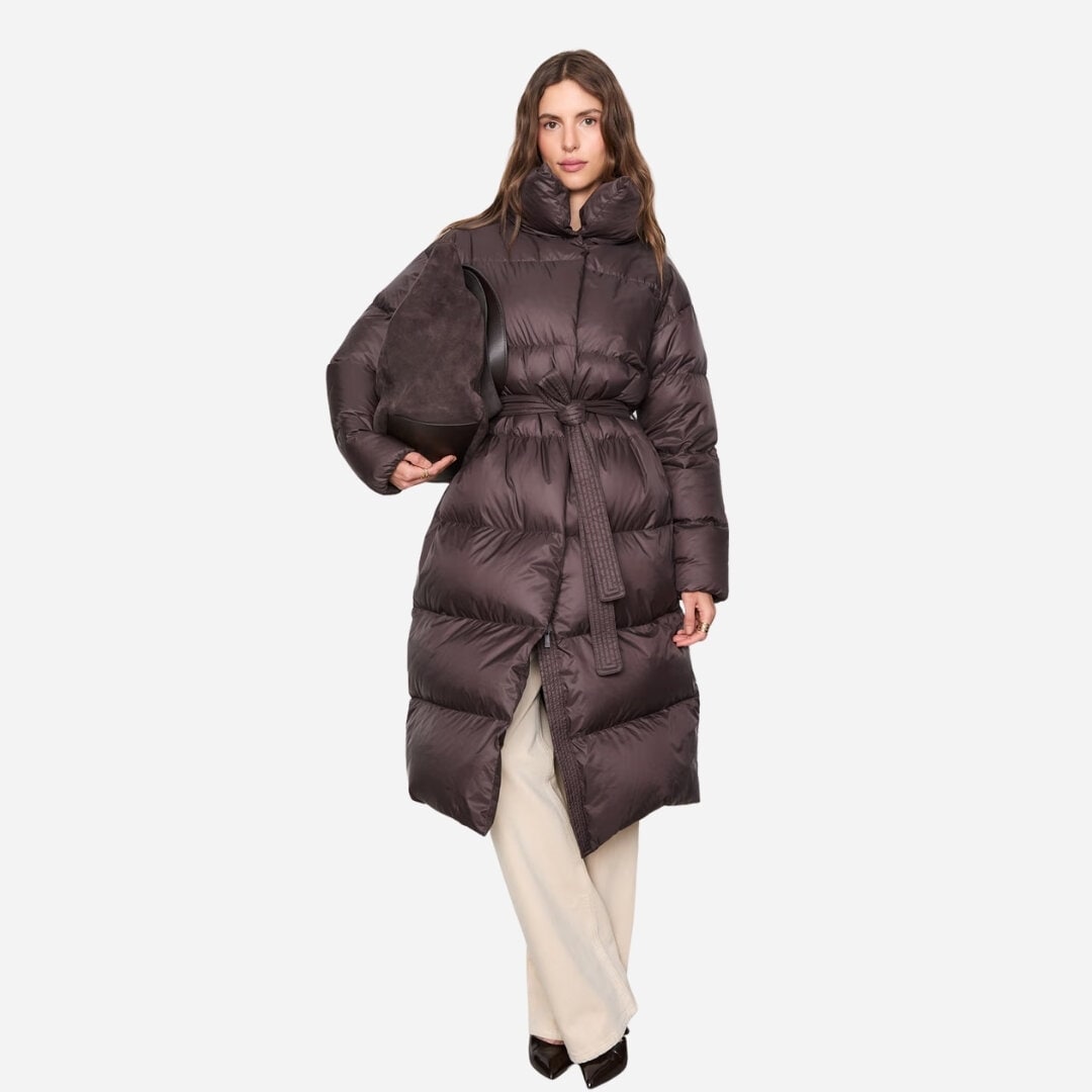 Dakota Down Coat - Dark Brown