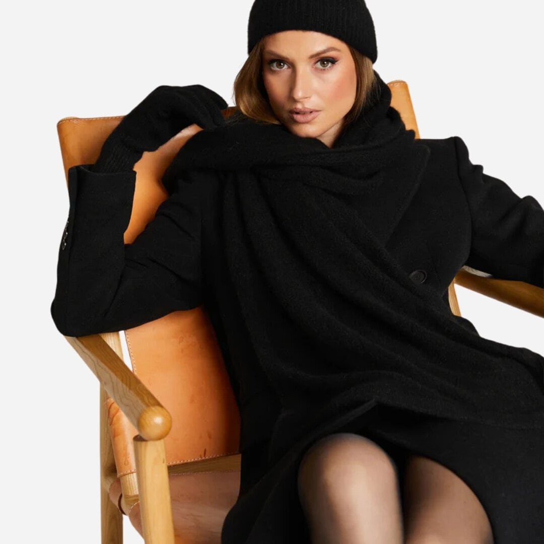 Angie Wool Coat - Black