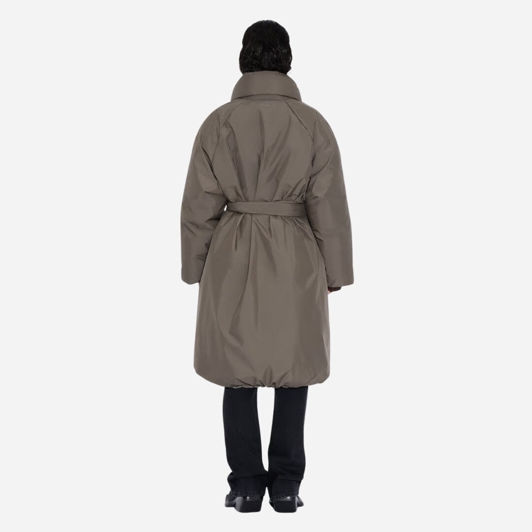 Vikki Down Long Coat - Taupe