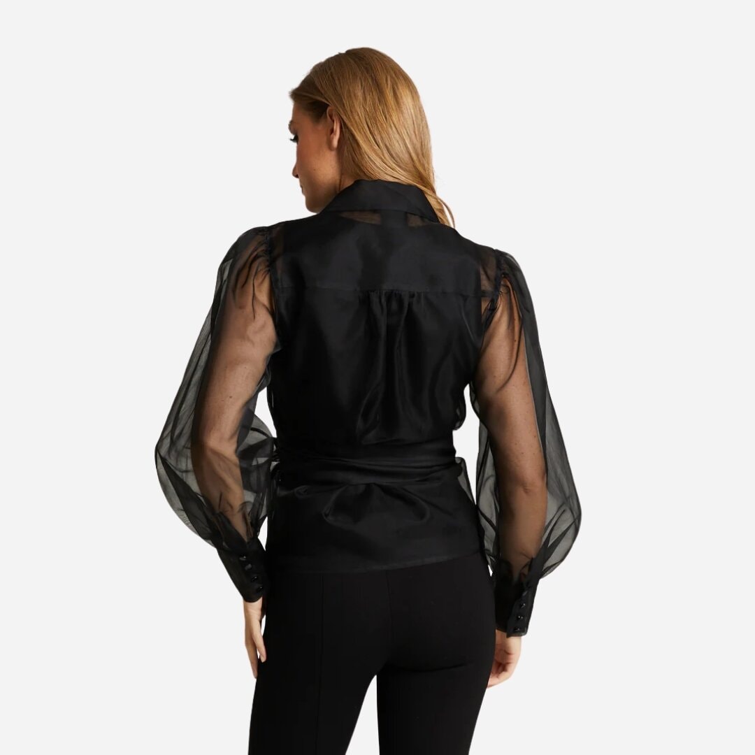 Calypso Silk Blouse - Black