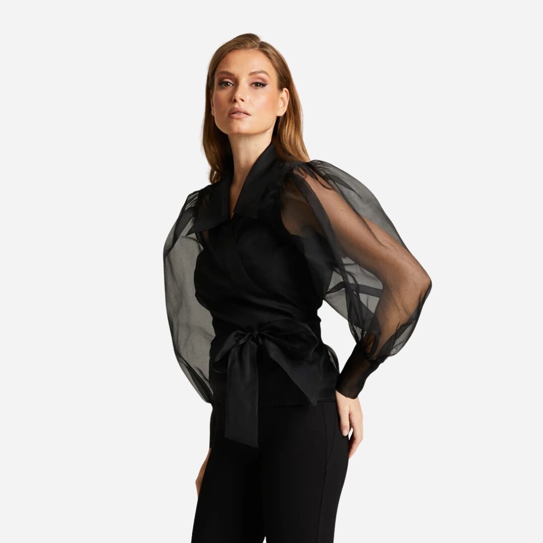 Calypso Silk Blouse - Black