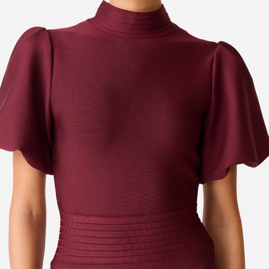 Ella Midi Dress - Berry