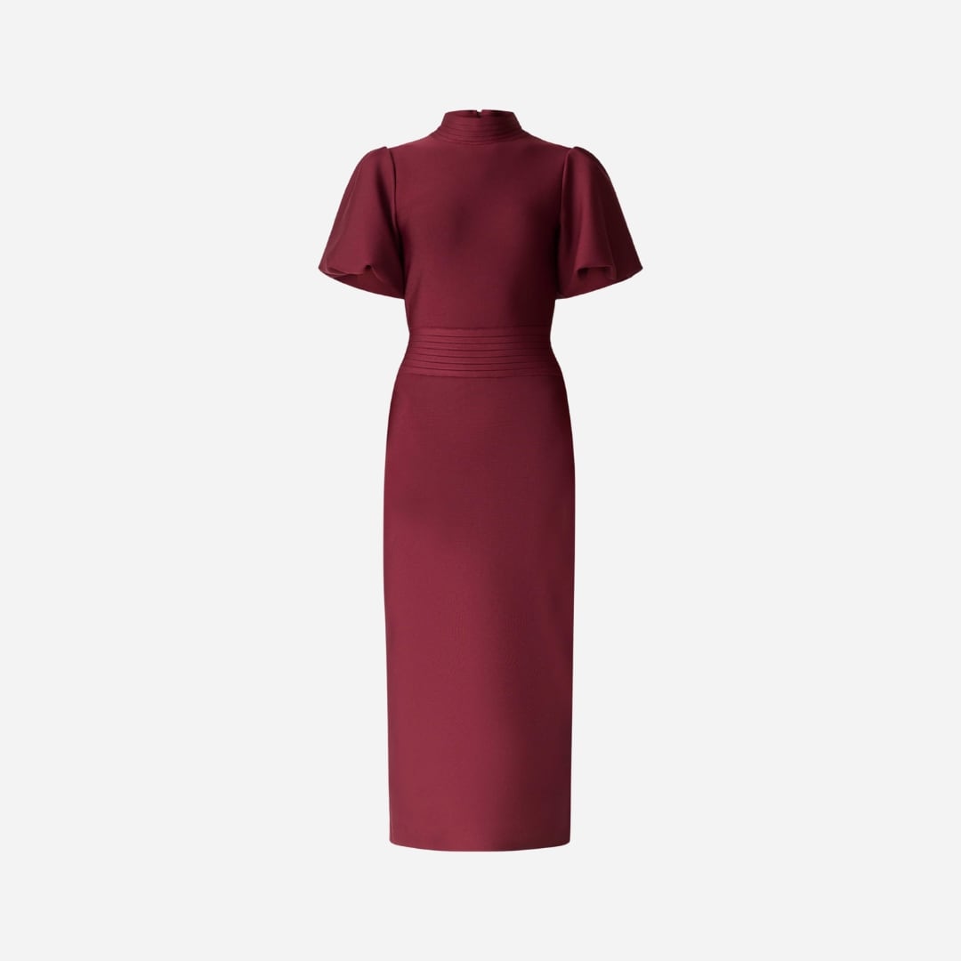 Ella Midi Dress - Berry