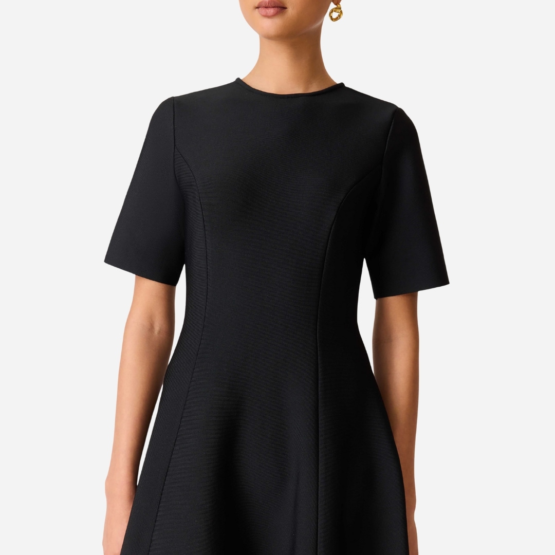 Audrey Midi Dress - Black