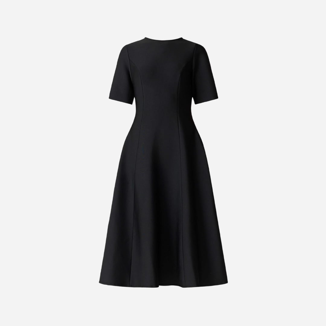 Audrey Midi Dress - Black