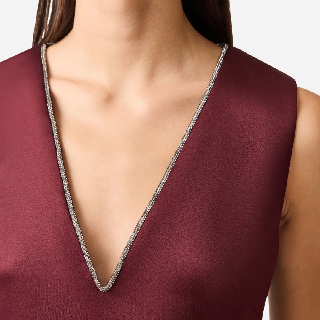Livia Shift Mini Dress - Berry