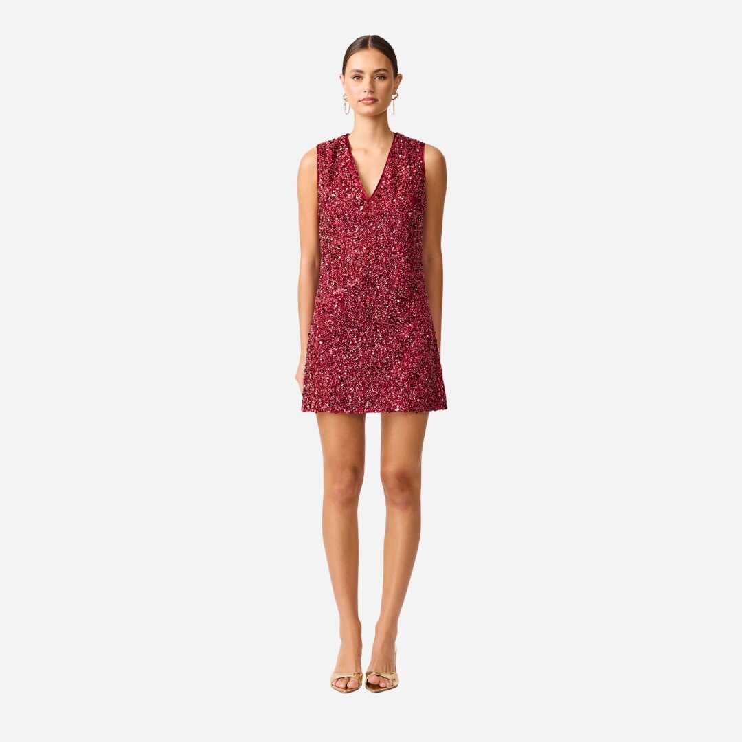 Carmen Mini Dress - Berry