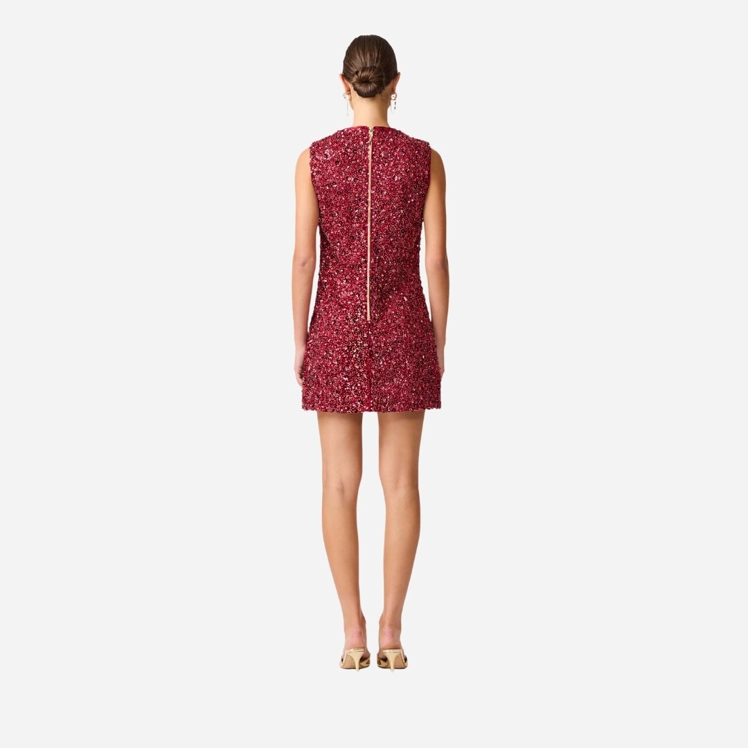 Carmen Mini Dress - Berry