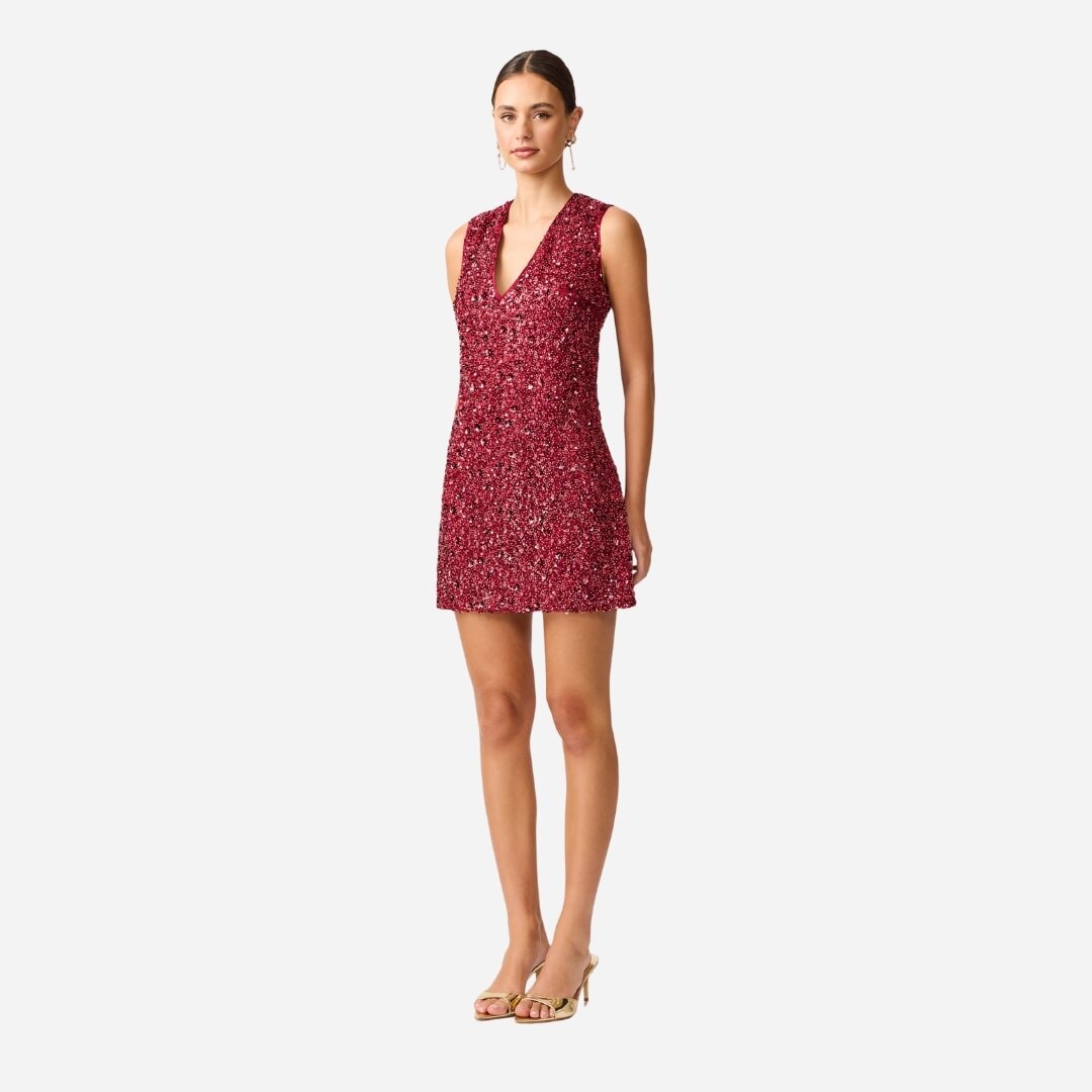 Carmen Mini Dress - Berry