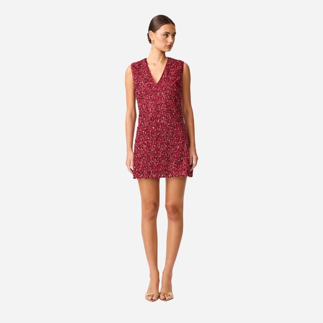 Carmen Mini Dress - Berry
