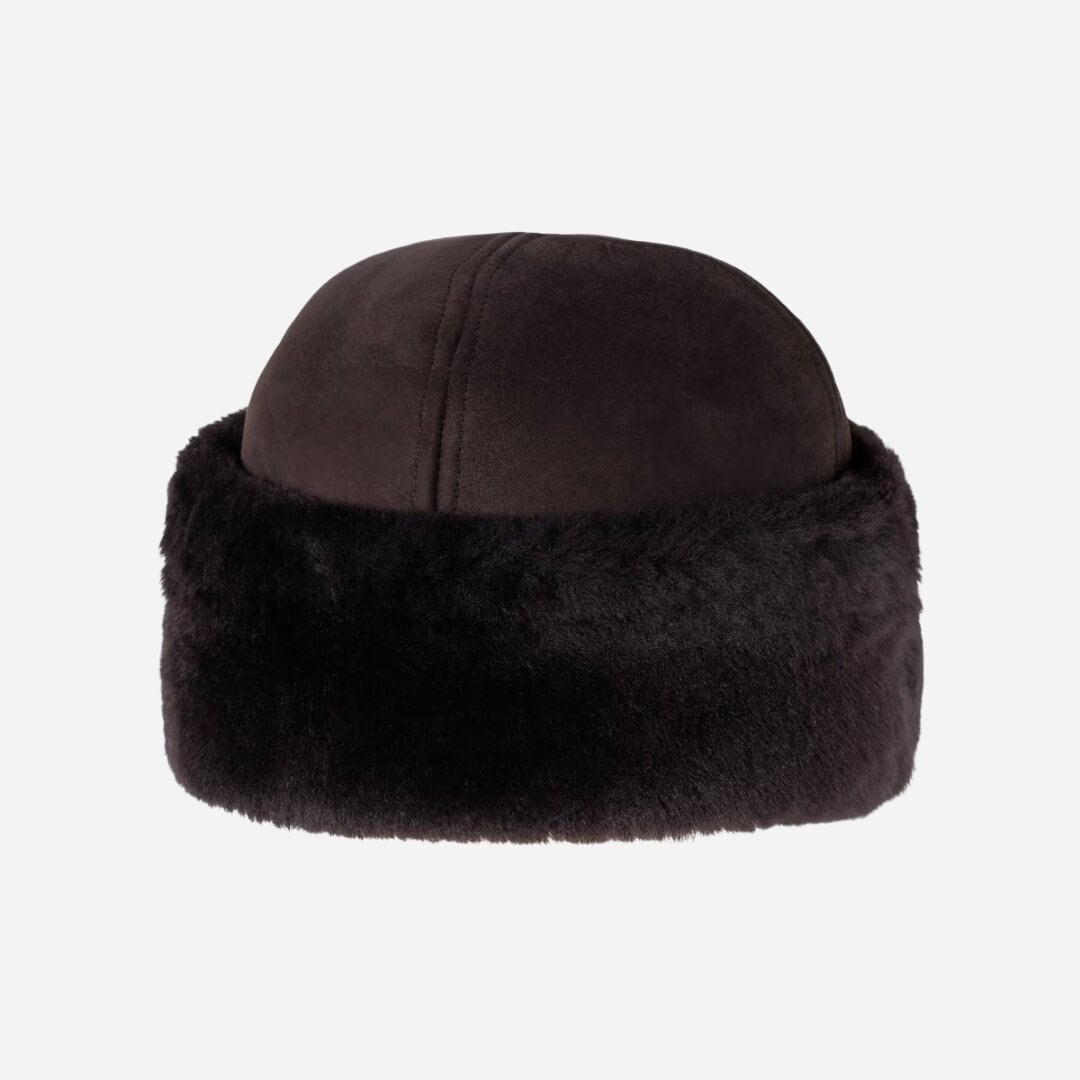 Azta Beanie - Dark Brown Suede