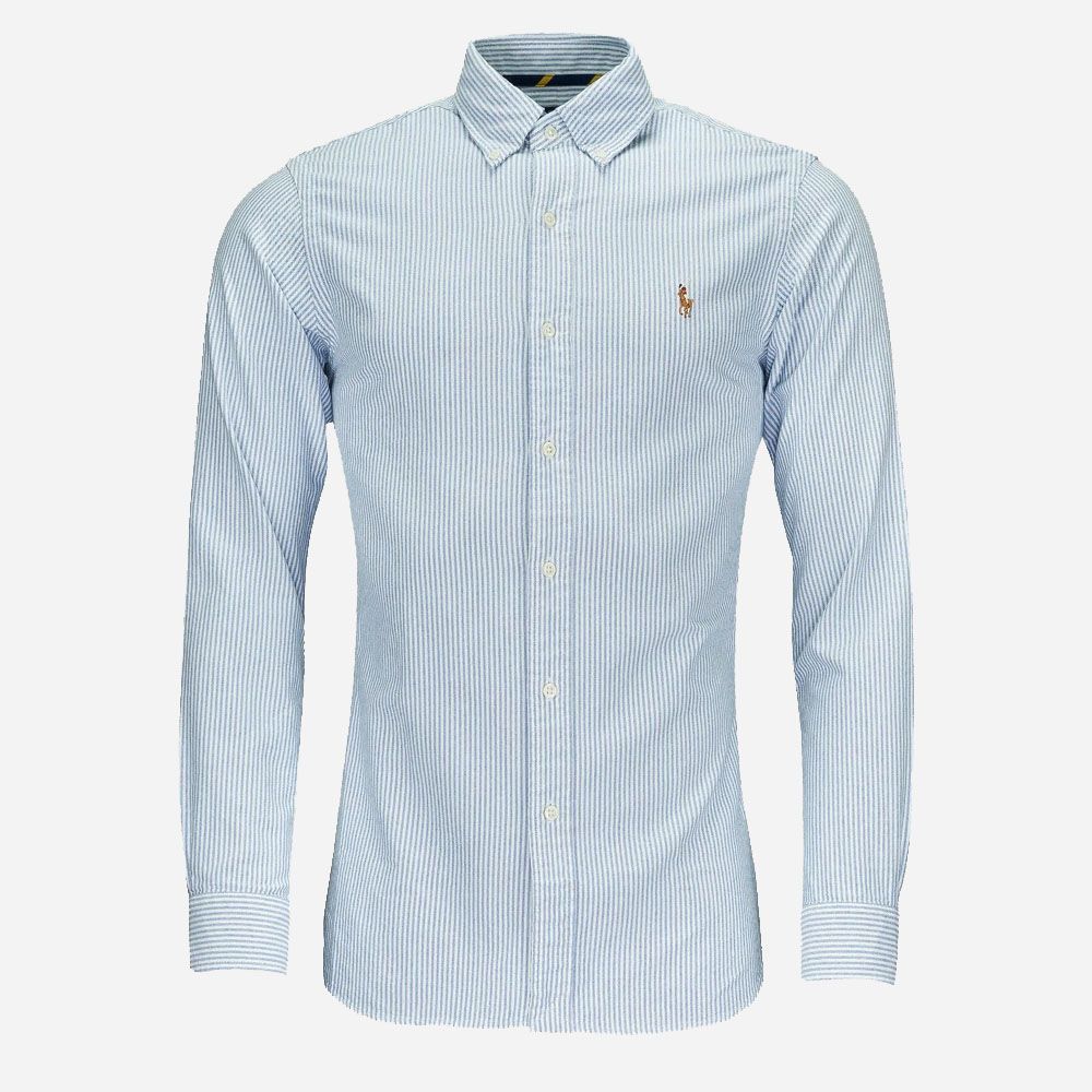 Slim Fit Oxford Shirt - Blue/White