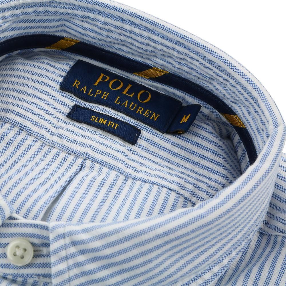 Slim Fit Oxford Shirt - Blue/White