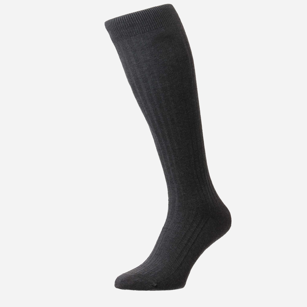 Cotton Sock Long - Dark Grey