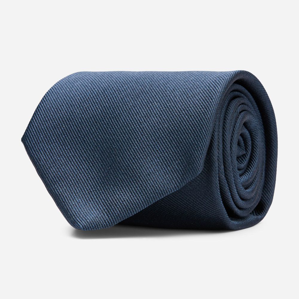 Tie Silk - Navy Santa Clause
