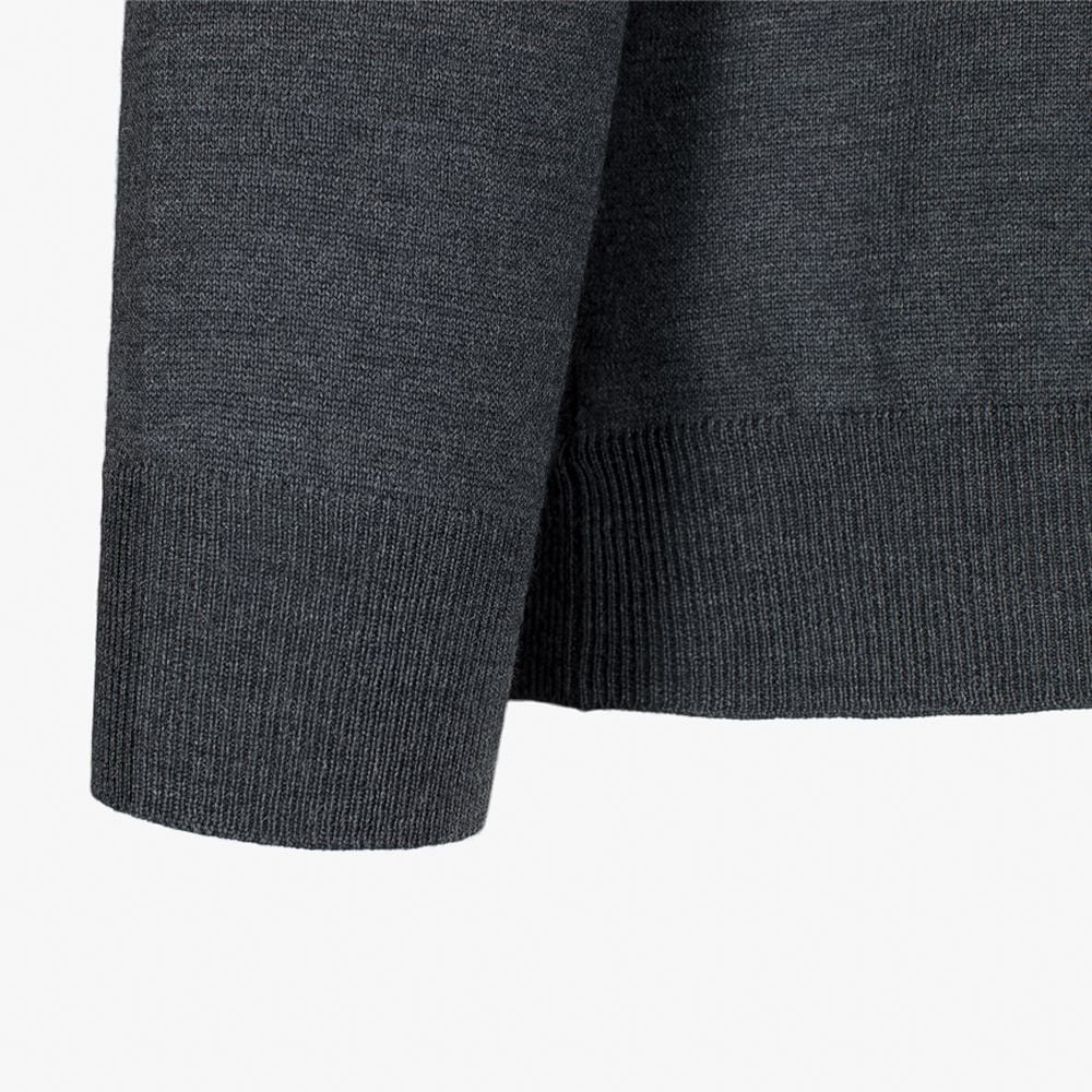 Crew L/Slv 098 Dark Grey