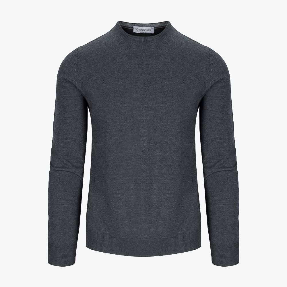 Crew Neck Merino - Dark Grey