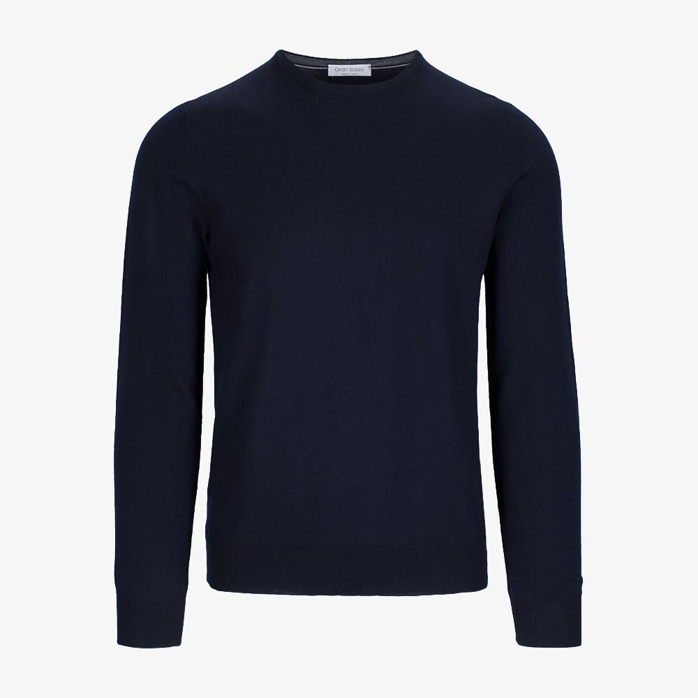 Crew Neck Merino - Navy