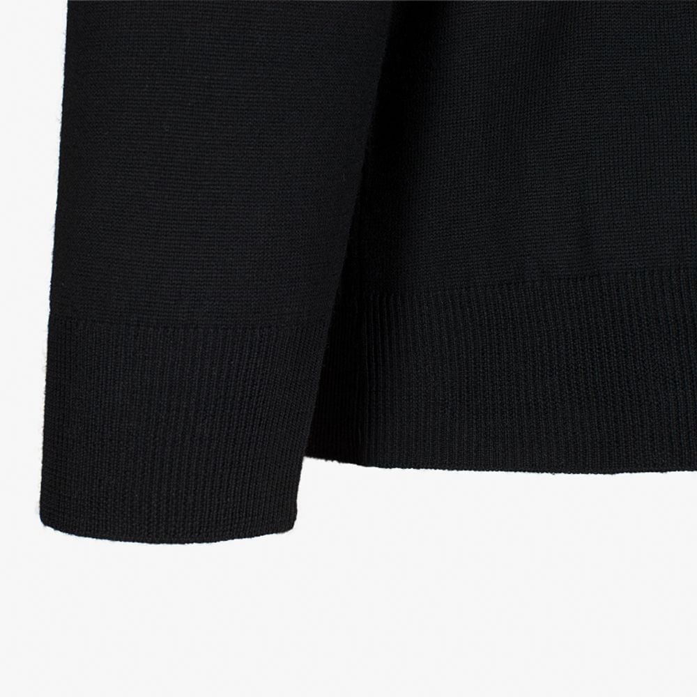 V-Neck Merino - Black