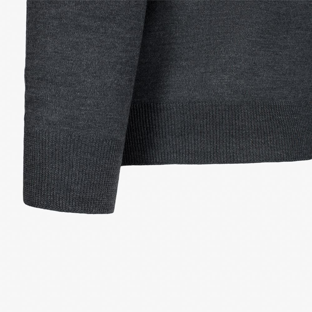 V-Neck Merino - Dark Grey