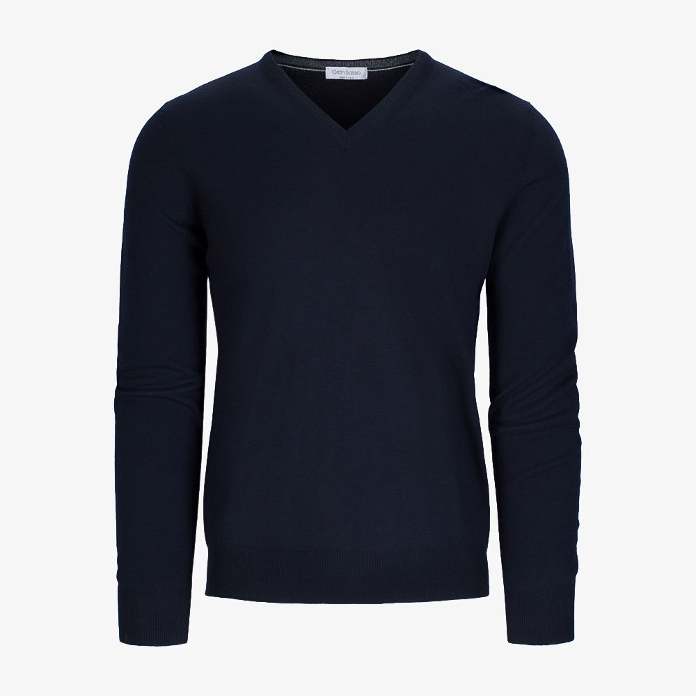 V-Neck Merino - Navy