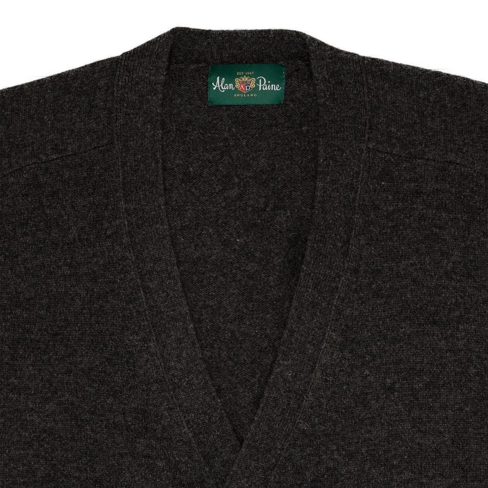Cardigan Lambswool - Charcoal