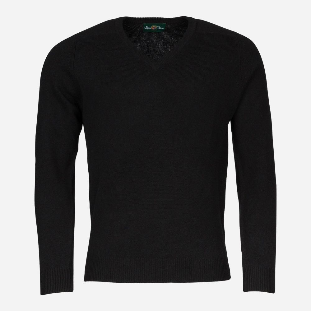 V-Neck Lambswool - Black