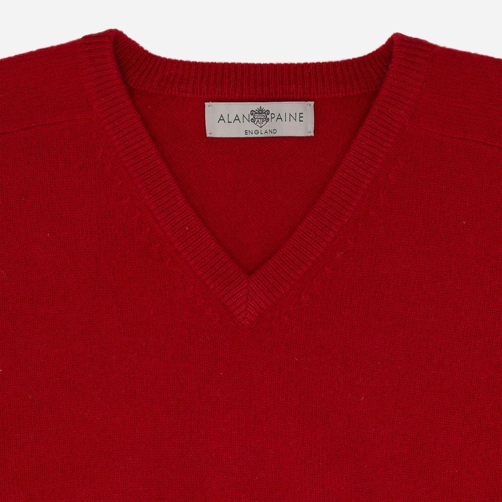 V-Neck Lambswool - Dubonnet